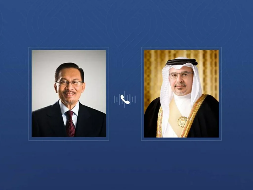 ولي العهد البحريني ورئيس وزراء ماليزيا يبحثان التطورات في المنطقة
